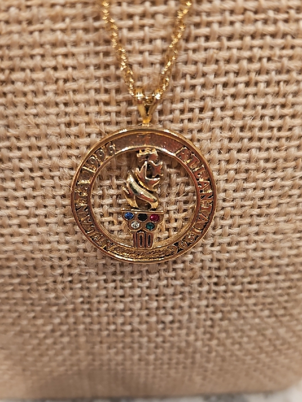 Avon 1996 Atlanta Olympics Necklace - Picture 2 of 5